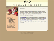 Tablet Screenshot of elegantedibles.com